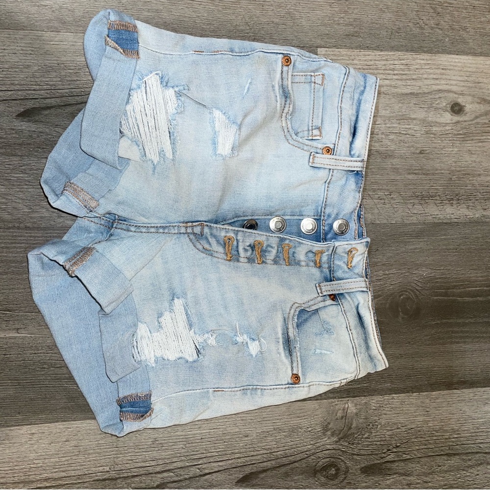 Aeropostale ripped denim shorts